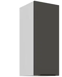 Kuchynské skrinky visiace Kuchynská skrinka Aria-Gr/Wh Anti Fingerprint 30g-72 1f