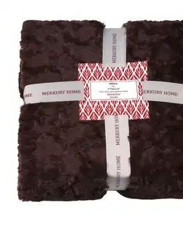 Ozdobné prikrývky Deka Sirius hnedá 170x220 Merkury Home