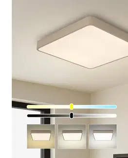 Svietidlá BRILAGI-LED stmievateľné stropné svietidlo POOL SQUARE LED/36W/230V 3000-6000K 40x40 cm béžová+DO BRI659