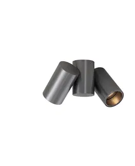 Bodove svetla Dizajnové vstavané bodové svetlo tmavosivé GU10 50 mm 2-svetlo sklopné - Michael