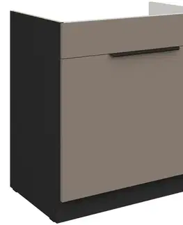 Kuchynské skrinky stojace Kuchynská skrinka Aria-Ta/Bl Anti Fingerprint 80zl 1s Bb