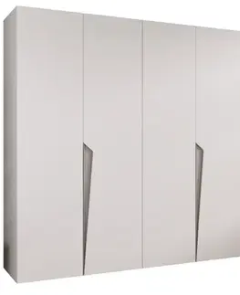 Šatníkové skrine Skriňa Piano 1-250 biela/kašmír