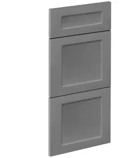 Kuchynské skrinky Čelo skrinky Luxeo F15-D40S3-AX rám dark grey