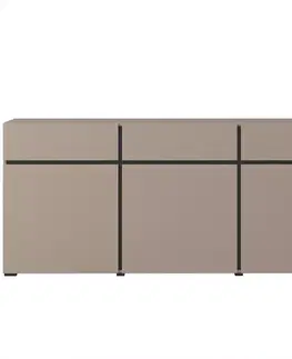 Komody do spálne Komoda Cross3d3s Congo/Čierna