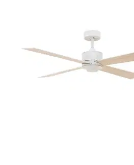 Ventilátory Lucci air 213171 - LED Stropný látor NEWPORT drevo/biela/béžová + DO 213171