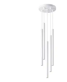 Svietidlá  SL.1175 - Luster na lanku PASTELO 5xG9/8W/230V biela SL.1175