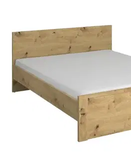 Postele KONDELA Airon 160 posteľový rám dub artisan