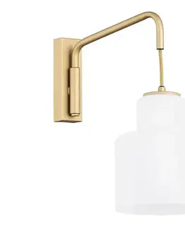 Svietidlá Argon 8371 - Nástenné svietidlo DIUNA 1xE27/15W/230V zlatá 8371
