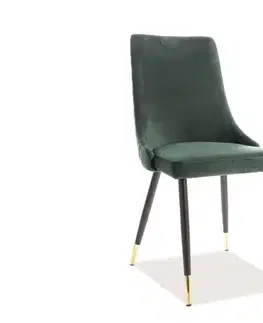 Jedálenské zostavy Jedálenská stolička PIANO VELVET Signal