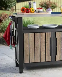 Záhradné stoly Záhradný stôl / skriňa UNITY XL 207L Keter