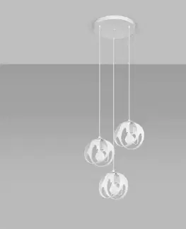 Lampy do obývačky Luster Tulos 3P A-1084 biely