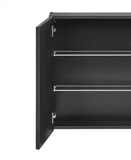 Skrinky do kúpeľne ArtCom Zrkadlová skrinka SANTA FE Black 84-80 | 80 cm