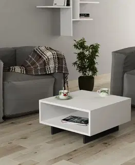 Konferenčné stolíky Konferenčný stolík Hola - White, Anthracite