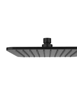 Kúpeľňové batérie OMNIRES - SLIMLINE dažďová sprcha, 20 x 20 cm čierna mat /BLM/ WG220/OBL