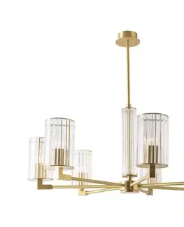 Svietidlá Zuma Line 1223 - Luster na tyči ARIA 7xE14/7W/230V zlatý 1223