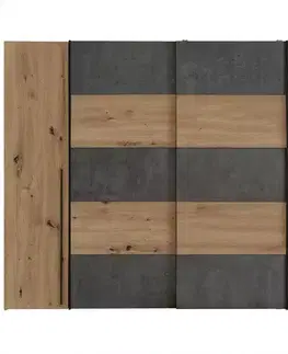 Šatníkové skrine Skriňa Narago 5 270 NRGS82511-C752 Dub Artisan/Betón