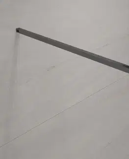 Sprchovacie kúty INVENA - Walk-in II 80x200cm, geometrická 8mm shiny-glass, čierna AK-32-187-S