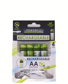 Batérie primárne Kinekus Monočlánok/batéria nabíjacia AA 1200mAh 1.5V, LITIUM-ION, 4ks, USB-C