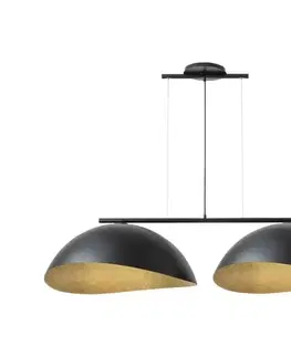 Svietidlá  Luster na lanku SOLAR 2xE27/60W/230V čierna 40578