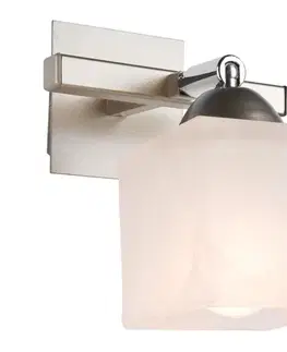 Svietidlá  Nástenné svietidlo KLARA 1xE14/40W/230V matný chróm KM-1.54 satine
