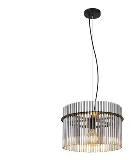 Svietidlá Globo 15698H - Luster na lanku GORLEY 1xE27/60W/230V pr. 40 cm čierna 15698H