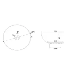 Umývadlá SAPHO - FORMIGO betónové umývadlo na dosku, priemer 39cm, ružová mat FG321