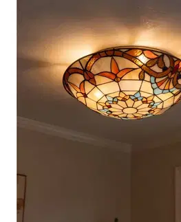 Svietidlá BRILAGI - Tiffany vitrážové stropné svietidlo MIRABELLA 2xE27/60W/230V priemer 40 cm BRC-12028