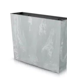 Kvetináče a truhlíky NABBI DUC600TE plastový kvetináč 60 cm sivý betón