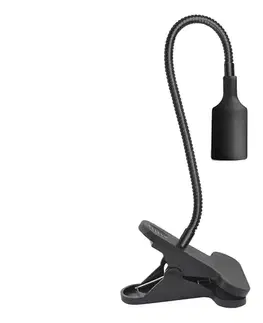 Lampy  Flexibilná stolná lampa s klipom PLANTY 1xE27/30W/230V čierna KDSN00000076