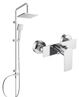 Sprchy a sprchové panely MEXEN/S - Tord sprchový stĺp vrátane sprchovej batérie Alfa, chróm 745740200-00