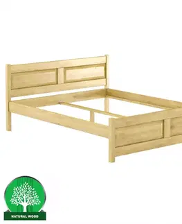 Drevené postele Posteľ buková LK109–180x200 rustikal