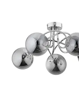 Svietidlá  Prisadený luster BANKO 5xE14/10W/230V lesklý chróm 63205