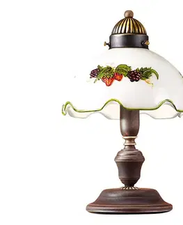 Lampy Kolarz 731.73.113 - Stolná lampa NONNA 1xE27/75W/230V vínová/jahodová 731.73.113