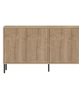 Komody Konzolový stolík Evolet - Sapphire Oak
