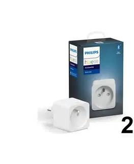 LED osvetlenie Sada 2× inteligentných zásuviek Philips Hue Smart Plug 2xP3101