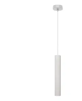 Svietidlá  LED Luster na lanku TUBA 1xGU10/4,8W/230V biela W-KM 1111/1 WT