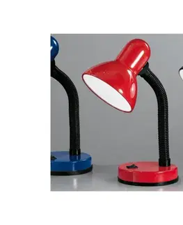 Lampy EGLO 9230 - Stolná lampa BASIC 1xE27/40W červená 9230