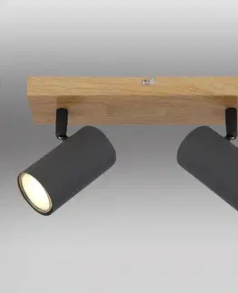 Lampy do obývačky Stropné bodové svietidlo  57911-2G grafit LS2
