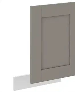 Dvierka a čelá zásuviek pre kuchynske skrinky Dvierka na umývačku Luna claygrey/biela 570x446