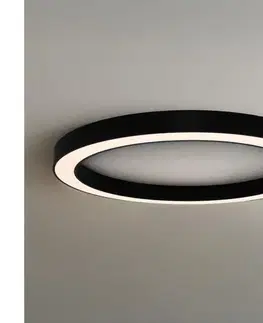 Svietidlá  LED stropné svietidlo LED/100W/230V 3000/4000/6500K pr. 100 cm čierne CL7433