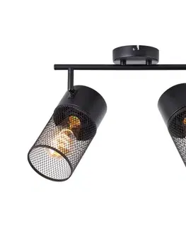 Svietidlá Brilliant - Bodové svietidlo KAMOLO 2xE27/40W/230V čierna 99724/76