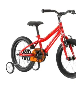 Bicykle Detský bicykel Kross Racer 3.0 16" Gen 005 • 110-130 cm červená/oranžová/biela - 10" (110-130 cm)