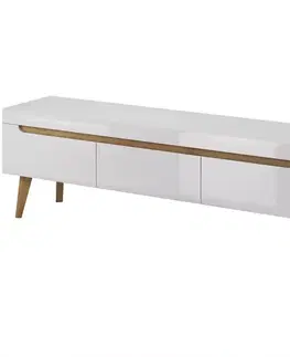 Nábytok do obývačky TV stolík NORDI 160 biela