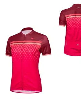 Cyklistické dresy Dámsky cyklistický dres s krátkym rukávom Etape Diamond bordeaux/ružová - L