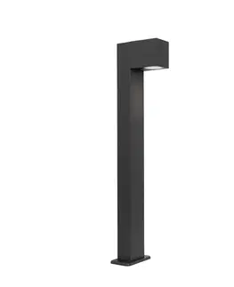 Zahradne stlpove lampy Priemyselná vonkajšia stojaca lampa tmavosivá 65 cm IP44 - Baleno