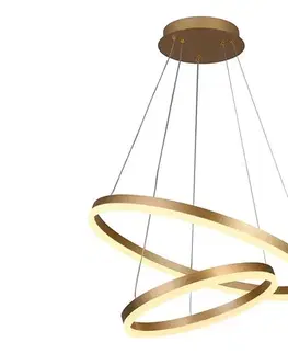 Svietidlá BRILAGI - LED stmievateľný závesný luster na lanku CIRCLE LED/70W/230V 3000-6500K zlatá + diaľkové ovládanie BG-J4310/G
