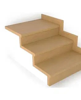 Schodové nášlapy Schodový nášľap / profil TOPSTEP Flex Buk svetlý 1200 × 340 × 11 mm