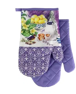 Chňapky MAKRO - Chňapka s magnetom LavenderII 2ks, fialová vtáčik