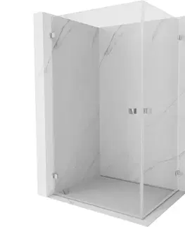 Sprchovacie kúty MEXEN/S - Lunar-B Duo sprchovací kút dvere krídlové 100 x 95, transparent, chróm 832-100L-095P-01-00