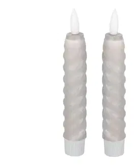 Svietidlá Eglo 422229 - SADA 2x LED Sviečka ANDRAFIABE LED/1xAAA 15 cm šedá 422229